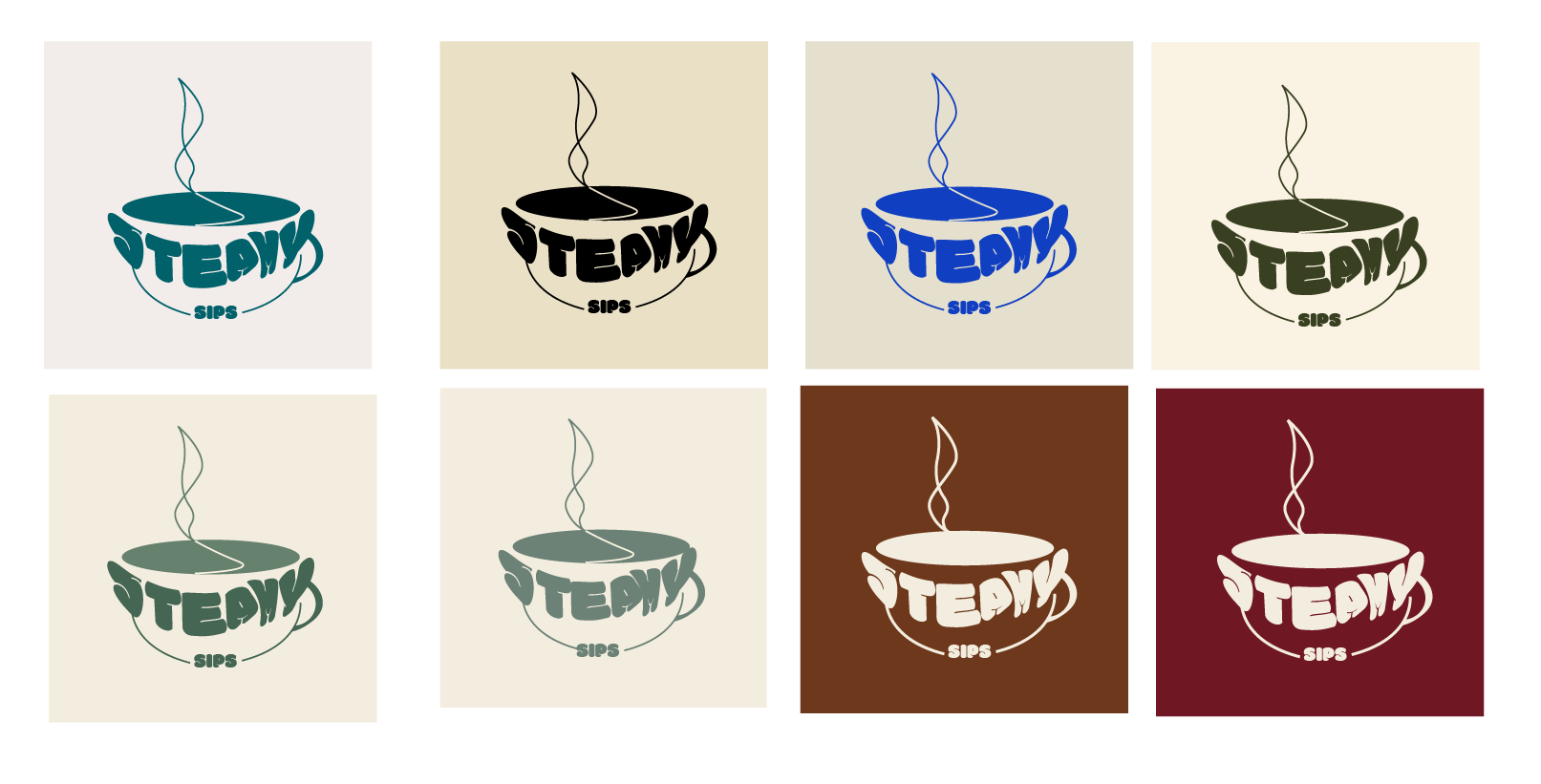 Steamy Sips colour explorations